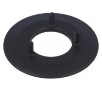 Collar with pointer | ABS | black | push-in | Pointer: white | 31mm