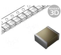 Capacitor: ceramic | MLCC | 3.3nF | 250V | X7R | ±10% | SMD | 2220 | 180mm