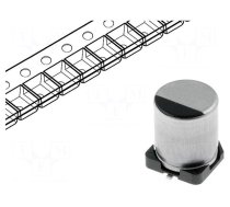 Capacitor: electrolytic | SMD | 47uF | 10VDC | Ø4x5.8mm | ±20% | 2000h