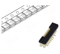 Connector: FFC/FPC | female | PIN: 10 | F31W | 500mA | 50V | vertical | SMT