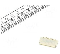 Connector: FFC/FPC | female | PIN: 10 | F331 | 500mA | 50V | horizontal