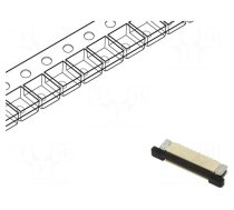 Connector: FFC/FPC | female | PIN: 10 | F52R | 500mA | 50V | horizontal