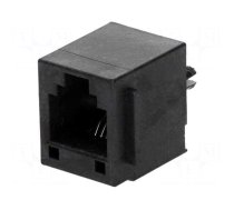 Socket | RJ11 | PIN: 6 | Cat: 3 | high | Layout: 6p6c | THT | straight