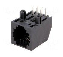 Socket | RJ12 | PIN: 6 | Cat: 3 | with panel stop blockade,low profile
