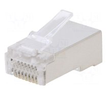 Connector: RJ45 | plug | Cat 6 | shielded,pass through | 8p8c | male