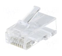 Plug | RJ45 | Cat: 6a | unshielded | gold-plated | Layout: 8p8c | straight