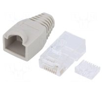 Plug | RJ45 | PIN: 8 | Cat: 6 | with protection,unshielded | Layout: 8p8c