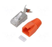 Connector: RJ45 | plug | PIN: 8 | Cat 6a,Cat 7 | shielded | 8p8c | 8mm