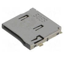 Connector: for cards | SD Micro | push-push | SMT | gold-plated