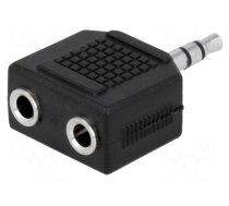 Splitter | Jack 3.5mm socket x2,Jack 3.5mm plug | stereo
