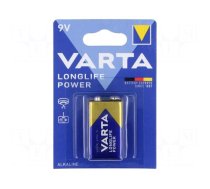 Battery: alkaline | 6F22 | 9V | non-rechargeable | 1pcs.