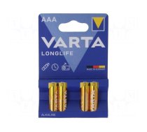 Battery: alkaline | AAA,R3 | 1.5V | non-rechargeable | 4pcs | LONGLIFE