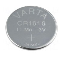 Battery: lithium | 3V | CR1616,coin | Ø16x1.6mm | 55mAh