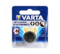 Battery: lithium | 3V | CR2032,coin | Batt.no: 1 | Ø20x3.2mm