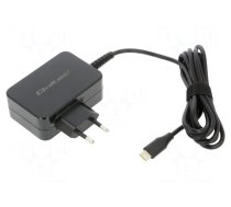 Power supply: switching | mains,plug-in | 5VDC, | 3A | 45W | Out: USB C
