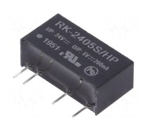 Converter: DC/DC | 1W | Uin: 21.6÷26.4V | Uout: 5VDC | Iout: 200mA | SIP7