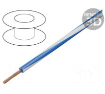 Wire | LgY | stranded | Cu | 1.5mm2 | blue-white | PVC | 300/500V | 100m