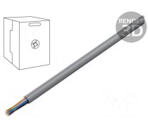 Wire | U/UTP | Cat 5e | 4x2x26AWG | Cu | stranded | PVC | grey | 305m