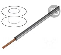 Wire | FLRY-B | 1x0.75mm2 | stranded | Cu | PVC | black-white | 60V | 100m