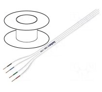 Wire: assembly | Core: stranded | 4x0,22mm2 | 2.5x10mm | -15÷70°C
