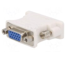 Adapter | D-Sub 15pin HD socket,DVI-I (24+5) plug | white