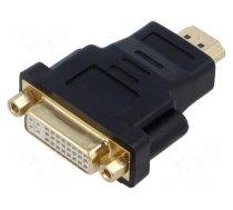 Adapter | DVI-I (24+5) socket,HDMI plug | Full HD 1080p | black