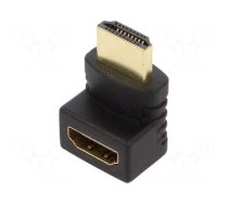 Adapter | HDMI socket,HDMI plug 270° up/down | black
