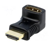 Adapter | HDMI socket 270°,HDMI plug | Colour: black