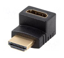 Adapter | HDMI socket,HDMI plug 270° up/down | HDMI 2.0 | PVC