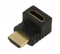 Adapter | HDMI socket,HDMI plug 90° up/down | black
