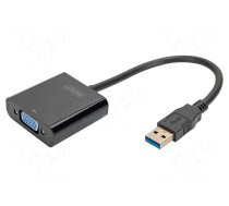 Adapter | USB A plug,VGA female | USB 3.2 | Full HD 1080p | 150mm