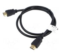 Cable | HDMI plug,both sides | PVC | 3D,4K,ARC,CEC 2.0 | 1m | black