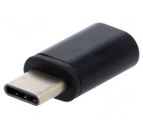 Adapter | USB 2.0 | USB B micro socket,USB C plug | nickel plated