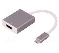 Adapter | USB 3.1 | HDMI socket,USB C plug | 182mm