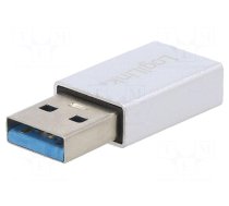 Adapter | USB 3.2 Gen 1 | USB A plug,USB C socket | aluminium