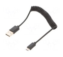 Cable | Cablexpert | coiled,USB 2.0 | USB A plug,USB B micro plug
