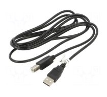 Cable | High Speed,USB 2.0 | USB A plug,USB B plug | 1.8m | black