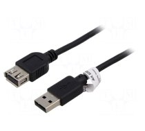 Cable | High Speed,USB 2.0 | USB A socket,USB A plug | 1.8m | black