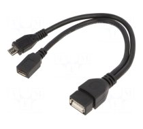 Cable | Cablexpert | USB 2.0 | 0.15m | black | PVC