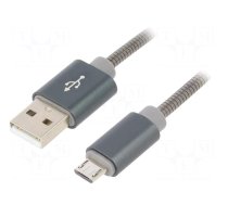 Cable | Cablexpert | USB 2.0 | USB A plug,USB B micro plug | 1m | grey