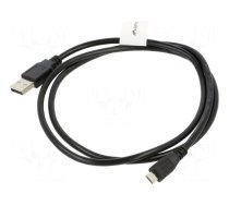 Cable | USB 2.0 | USB A plug,USB B micro plug | gold-plated | 1m