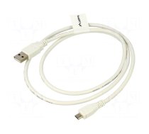 Cable | USB 2.0 | USB A plug,USB B micro plug | gold-plated | 1m