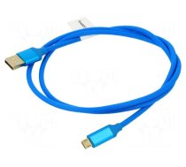 Cable | USB 2.0 | USB A plug,USB B micro plug | gold-plated | 1m