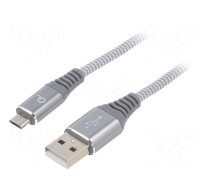 Cable | Cablexpert | USB 2.0 | USB A plug,USB B micro plug | 1m | grey