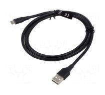 Cable | USB 2.0 | USB A plug,USB B micro plug | nickel plated | 1.5m