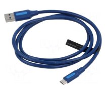 Cable | USB 2.0 | USB A plug,USB B micro plug | nickel plated | 1m