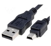 Cable | USB 2.0 | USB A plug,USB B mini plug | 3m | black | Canon