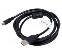 Cable | USB 2.0 | USB A plug,USB B mini plug | gold-plated | 1.8m