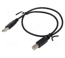 Cable | USB 2.0 | USB A plug,USB B plug | 0.5m | grey