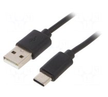 Cable | Cablexpert | USB 2.0 | USB A plug,USB C plug | 1m | black